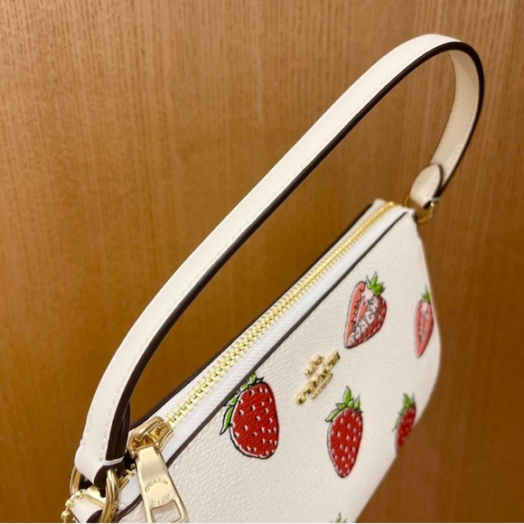 Coach Nolita 19 With Strawberry Print #CAL25 - Picture 6 of 7